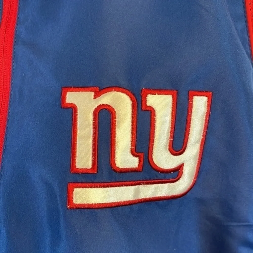 New York Giants Mens Embroidered 1/4 Zip Pullover Windbreaker‎ Jacket